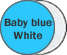 Baby Blue/White